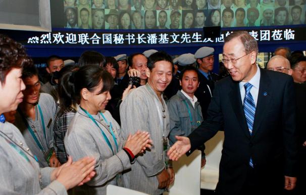 Ban Ki-Moon y Wen Jiabao abren el foro de la ONU que clausurará la Expo 2010