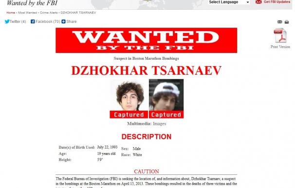 WANTED BY THE F.B.I. - Dzhodhar Tsarnaev. FOTO: http://www.fbi.gov/wanted/alert/dzhokhar-tsarnaev