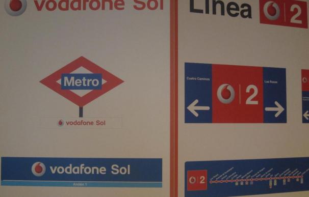 La línea 2 de Metro y Sol se llamarán Vodafone, acuerdo con el que el suburbano subirá un 10% sus ingresos publicitarios
