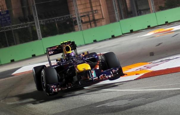 Webber mejor tiempo en la primera sesión, Alguersuari quinto y Alonso undécimo
