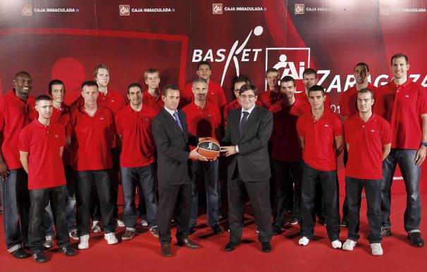 El CAI Zaragoza realizó su presentación con la esperanza de seguir muchos años en la ACB