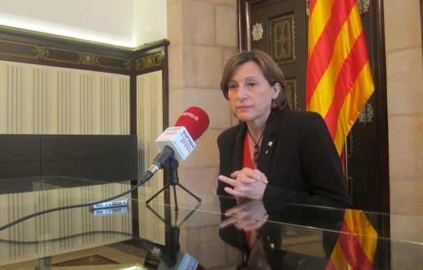 Forcadell cree que el pleno del Parlamento de Cataluña podría abordar ya la primera ley de desconexión