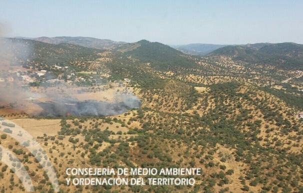 Declarado un incendio forestal en el paraje Umbría Las Lagunillas de Villaharta