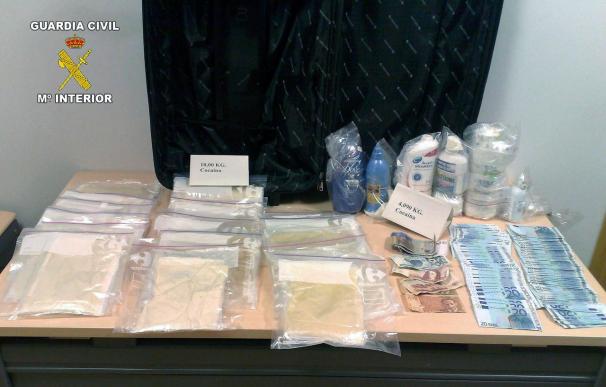 La Guardia Civil detiene a 17 personas e incauta 21 kilos de cocaína