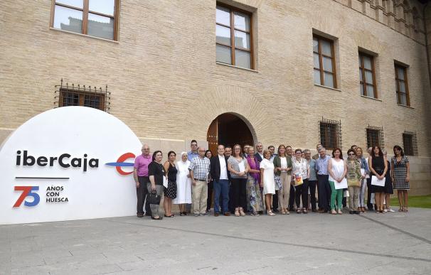 Ibercaja y CAI firman los convenios sociales con asociaciones de Huesca
