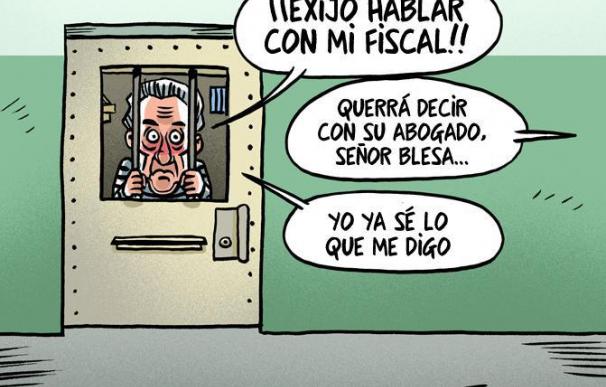 Viñeta de Ferrán Martín sobre el 'caso Blesa' para lainformacion.com