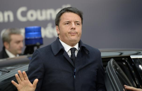 Italy's Prime minister Matteo Renzi arrives for an