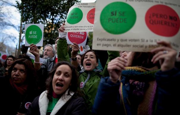 Spanish Protest Against Eviction