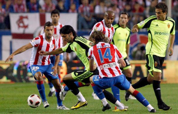 1-0. El Atlético aprovecha la debilidad del Zaragoza