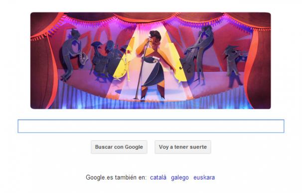 Ella Fitzgerald en el doodle de Google