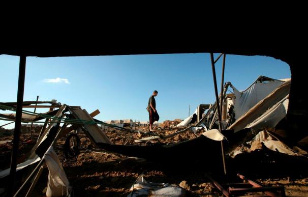 El Ejército israelí bombardea Gaza en respuesta al lanzamiento de proyectiles desde la franja palestina