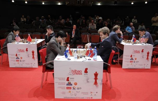 Magnus Carlsen se asegura su tercera 'txapela' de campeón de la Final de Maestros de Bilbao a falta de la jornada final