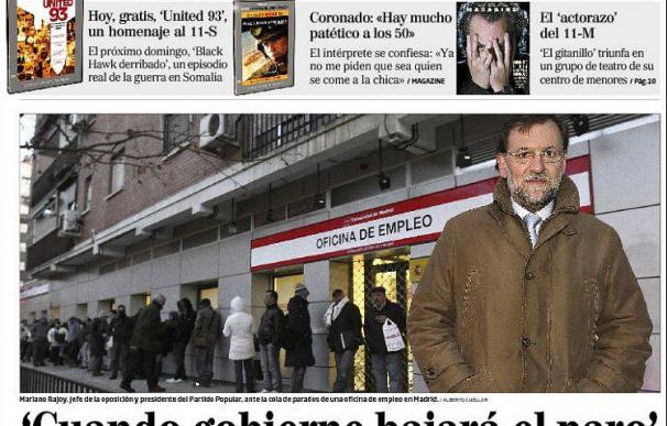 Rajoy en 2010: "Cuando yo gobierne bajará el paro"