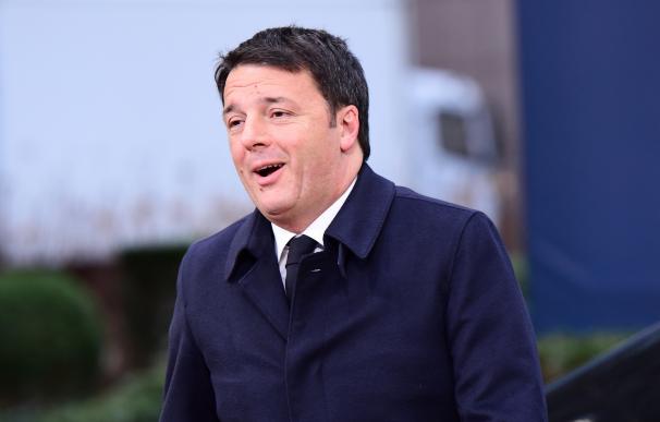 Italy's Prime minister Matteo Renzi arrives for an