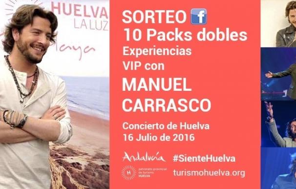 El Patronato de Turismo sortea entradas para el concierto de Manuel Carrasco del 16 de julio