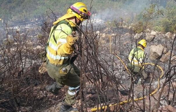 Extinguidos los incendios en Bocairent y Ondara y estabilizado el de Adsubia