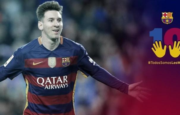 El FC Barcelona pone en marcha una campaña de apoyo a Messi