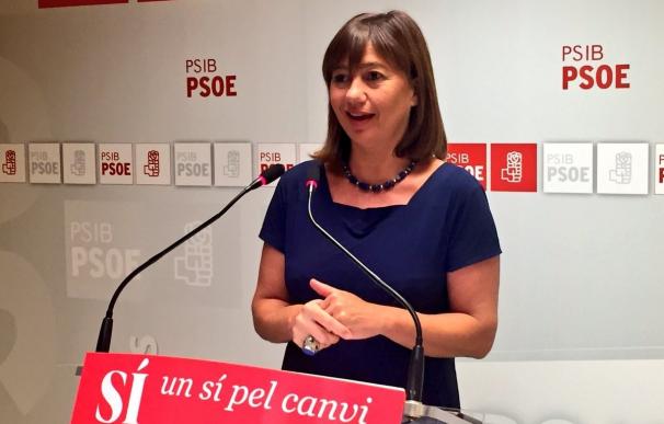 Armengol llama al PSOE a "entenderse" con Podemos, para no sugerir que sólo puede "gobernar" con mayoría absoluta