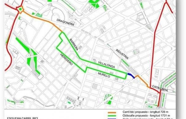 El Ayuntamiento invierte 90.000 euros en ampliar las aceras y el carril bici entre Son Cotoner y el centro de Palma