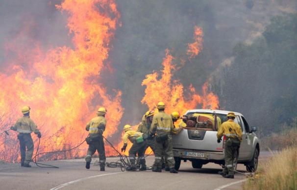 Controlado el incendio forestal en el Parque Natural de Las Batuecas (Salamanca)
