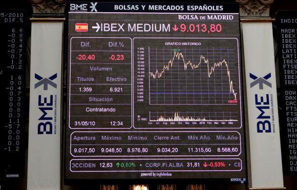 La Bolsa española comienza la sesión con ganancias y el Ibex sube el 0,32 por ciento