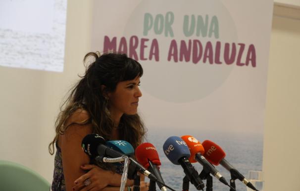 Teresa Rodríguez: "El PSOE pone la alfombra roja al PP con la inestimable ayuda de Susana Díaz"