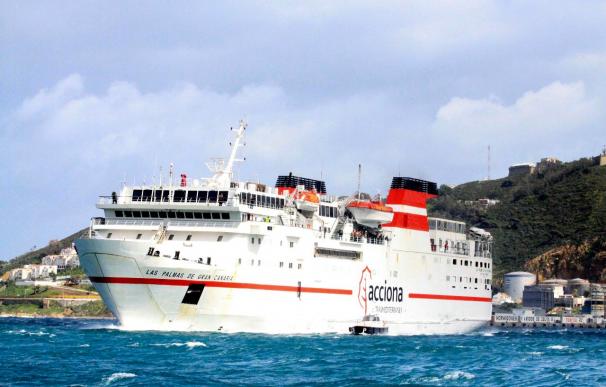 La naviera Acciona reduce el número de rotaciones de barcos en la línea Ceuta-Algeciras