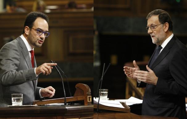 Rajoy trata de conseguir el apoyo del PSOE para gobernar y Hernando le avisa de que no intente el "abrazo del oso"