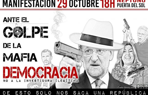 La Delegación del Gobierno permite la manifestación de la Coordinadora 25S el sábado durante la investidura de Rajoy