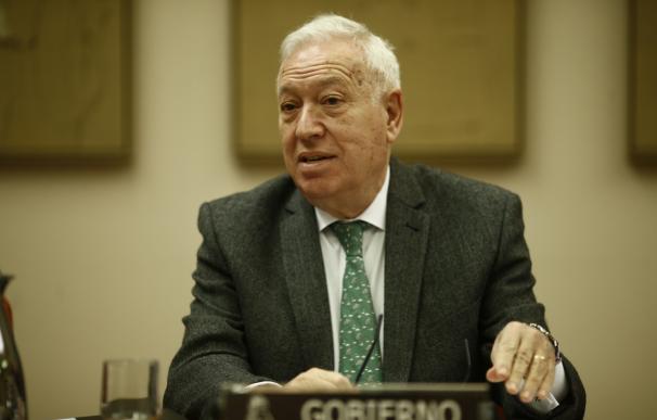 Margallo, tras hablar Iglesias de "delincuentes": "Si tiene esa sospecha, que presente una denuncia en el juzgado"