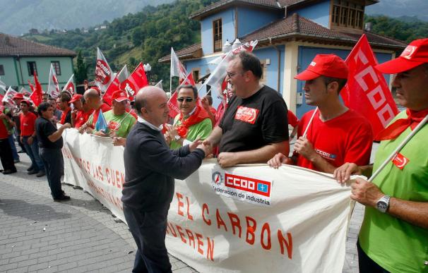 La actividad minera está paralizada en Asturias en el segundo día de huelga