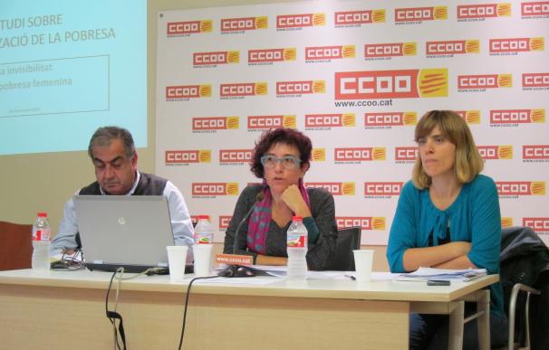El 49,7% de las mujeres catalanas está en riesgo de pobreza por su renta, según CC.OO.