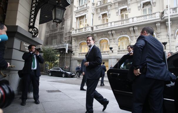 Rajoy, sobre la fecha de la investidura: "Aún no lo sabemos. Lo tiene que decidir la presidenta del Congreso"