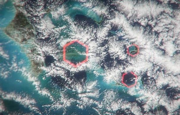 Nubes hexagonales explican el misterio del Triángulo de las Bermudas