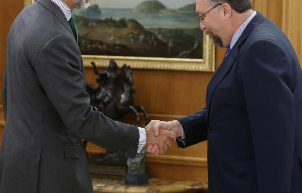 Foro Asturias reafirma ante el Rey su apoyo a la investidura de Rajoy y espera cerrar ya la etapa de bloqueo