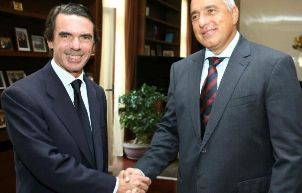 Aznar aconseja al primer ministro búlgaro Borisov sobre economía