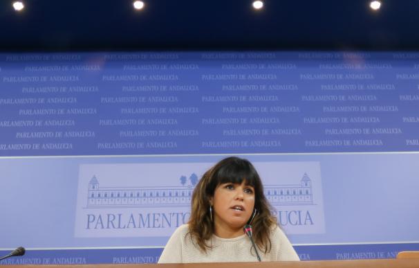 Teresa Rodríguez tilda de "capitulación deshonrosa" la abstención del PSOE y cree que "habrá contraprestación del PP-A"