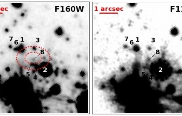 Nueva fuente infrarroja en el resto de supernova RCW 103