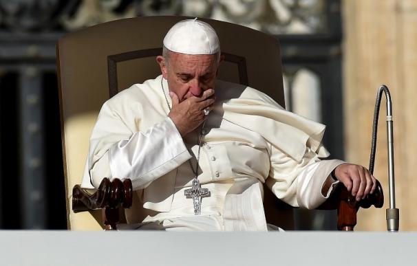 El papa Francisco durante la audiencia en San Pedro del Vaticano el 12 de octubre