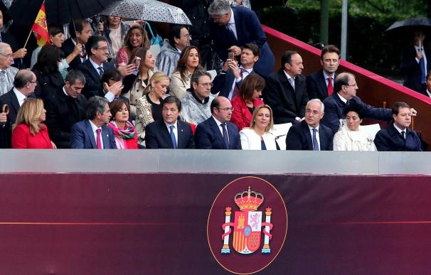 La Casa Real agradece a los asistentes al desfile de la Fiesta Nacional por participar, pese a la lluvia