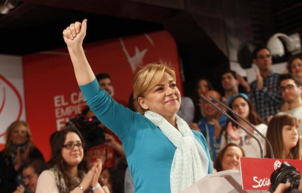 La candidata socialista a las elecciones europeas, Elena Valenciano