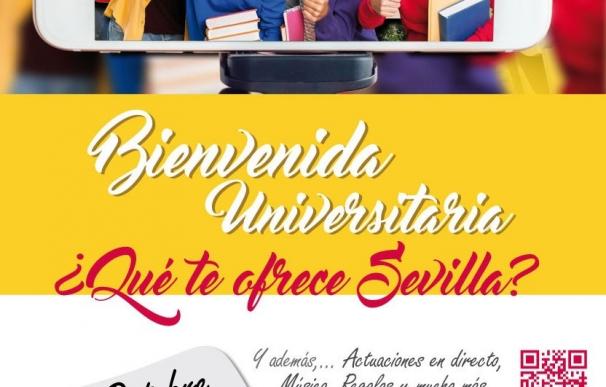 Sevilla ofrece este jueves una bienvenida a los estudiantes universitarios de fuera de la ciudad