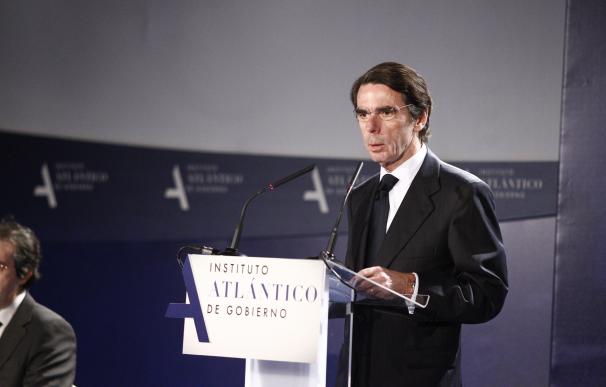 Aznar 'reaparece' este martes para inaugurar el curso del Instituto Atlántico, con el caso Gürtel como telón de fondo
