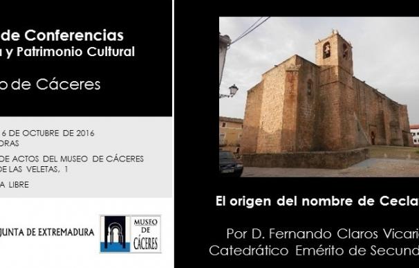 Una conferencia explicará 'El origen del nombre de Ceclavín' el próximo jueves en el Museo de Cáceres