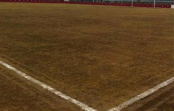 Imagen del terreno de juego del estadio de Kaunas donde España tiene que jugar con Lituania