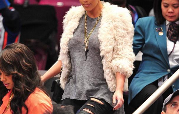 Kim Kardashian, en el Madison animando a los Knicks