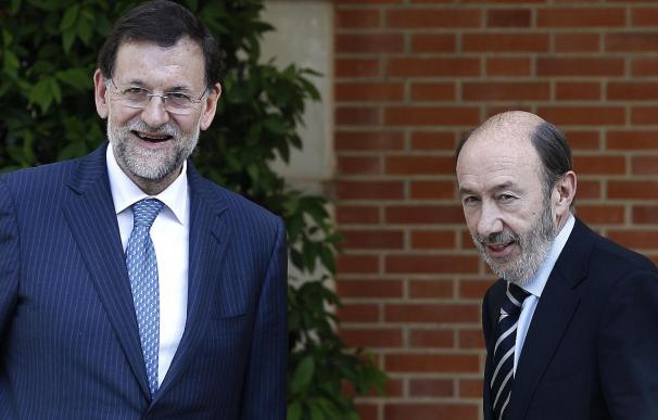 Mariano Rajoy y Alfredo Pérez Rubalcaba.
