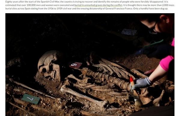 Un medio digital de EEUU recoge la excavación de fosas comunes de la ARMH en el cementerio de El Carmen de Valladolid