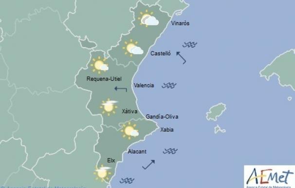 Posibilidad de lluvias dispersas en Castellón y descenso de las máximas para este domingo