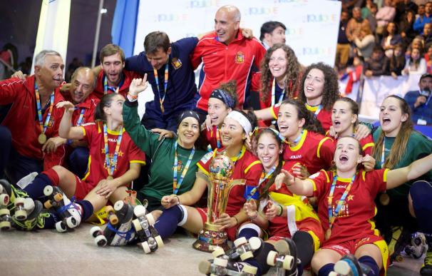 La selección española femenina de hockey sobre patines logra su quinto Mundial con un gol de oro